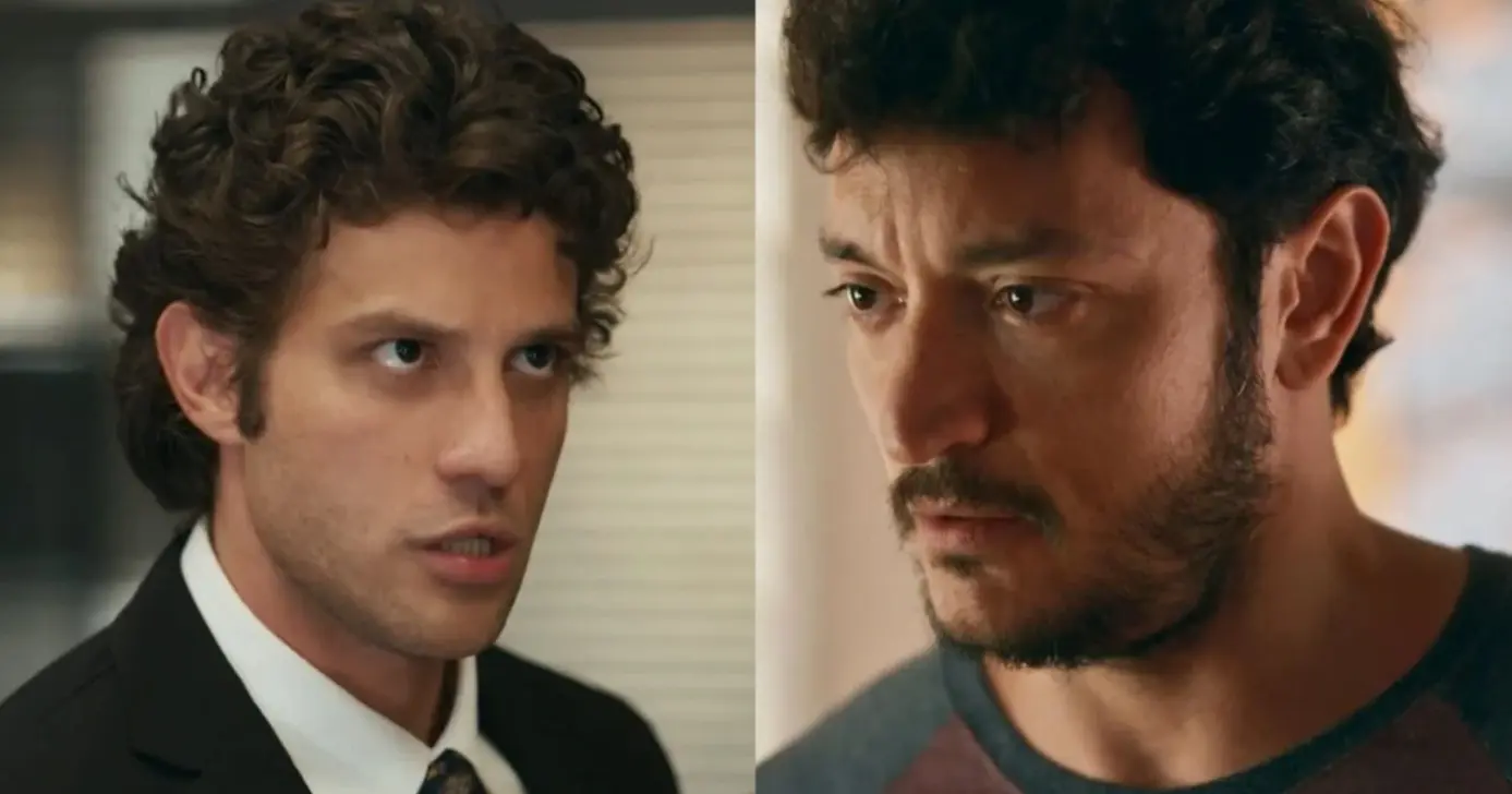 Pedro e Tom em cena da novela Quem Ama Cuida (Foto: Reprodução/ Internet)