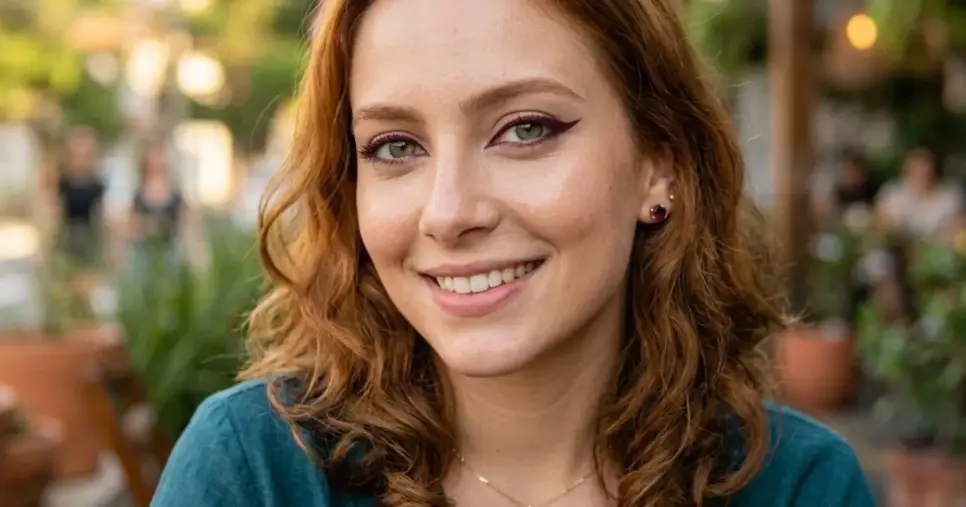 Mulher com delienado borgonha (Foto: Montagem TV Foco / GMN)