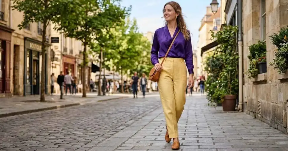 Ilustração peças de roupas em roxo e amarelo manteiga (Foto: Montagem TV Foco / GMN) Ilustração peças de roupas em roxo e amarelo manteiga (Foto: Montagem TV Foco / GMN)