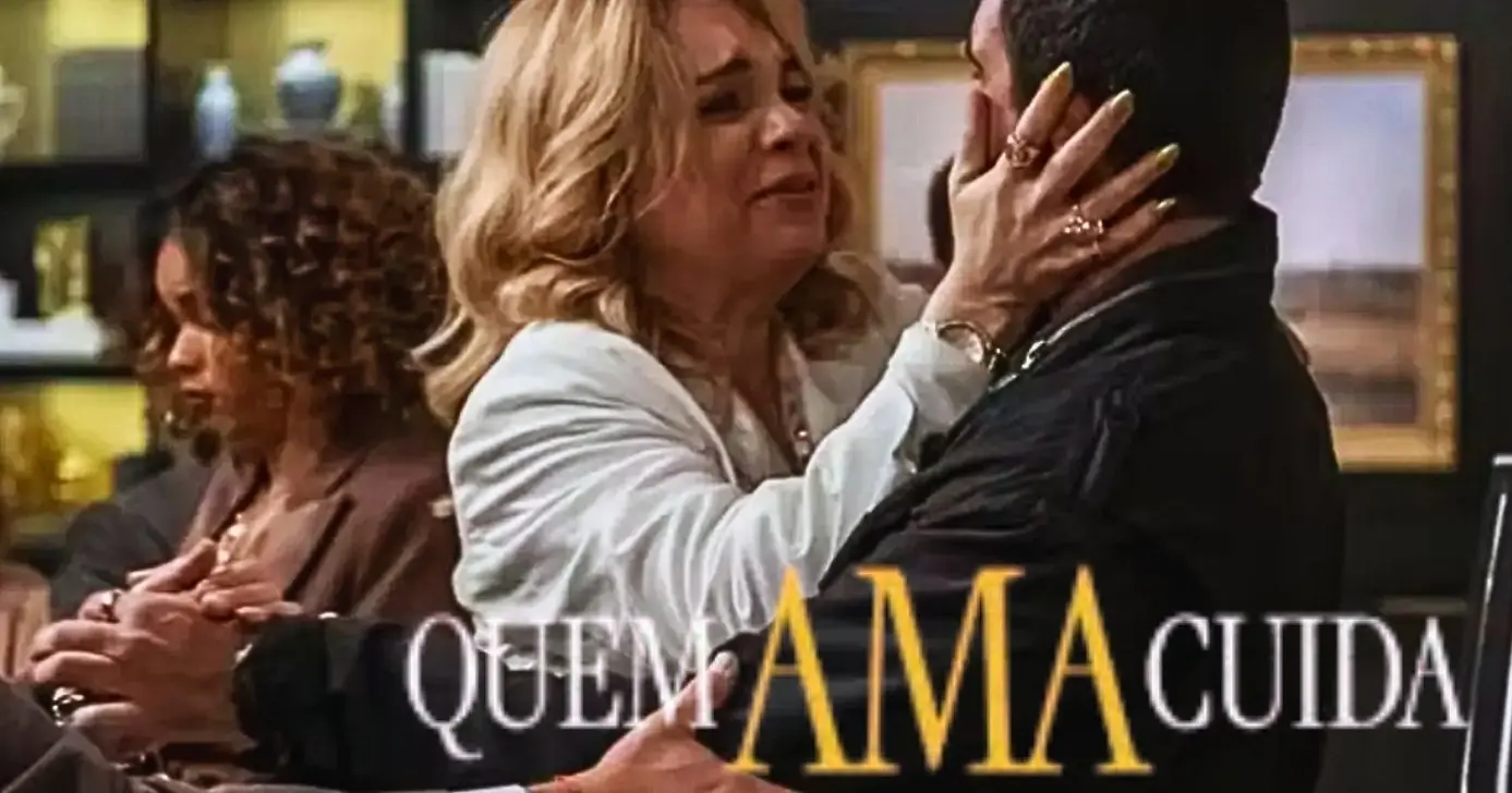 Pilar surta e partirá para cima de Heitor em "Quem Ama Cuida" (Foto Reprodução/Montagem/Lennita/Canva/TV Foco/Globo)