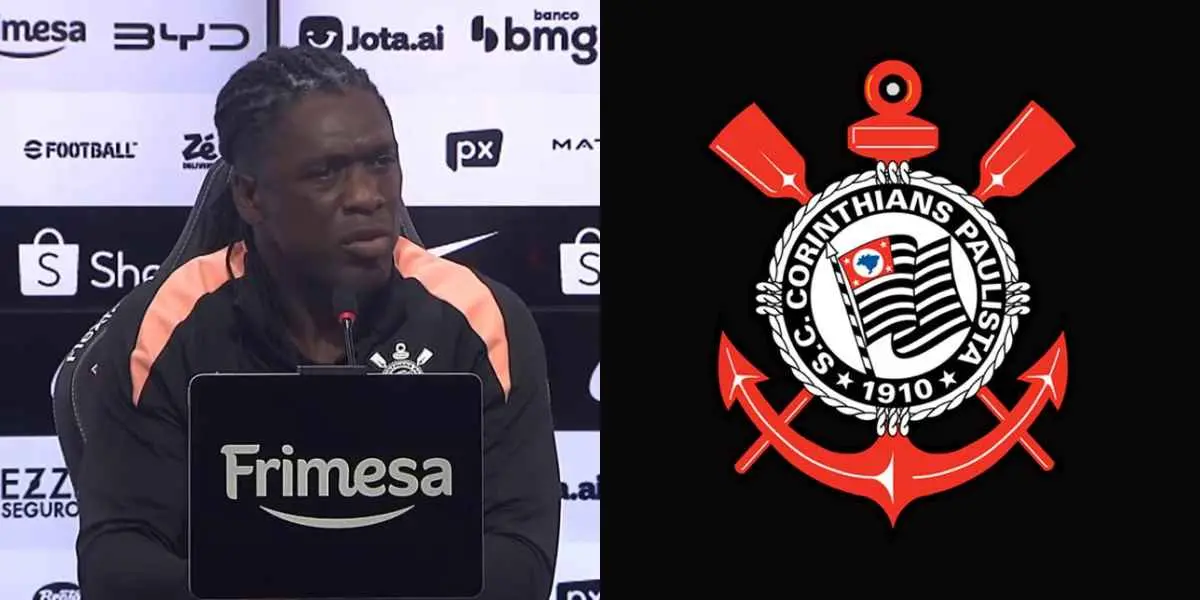 Seedorf em coletiva do Corinthians (Foto-YouTube Corinthians)