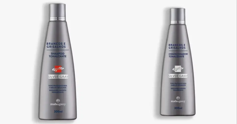 Shampoo e Condicionador Silver Gray (Foto: Reprodução/ Internet) Shampoo e Condicionador Silver Gray (Foto: Reprodução/ Internet)