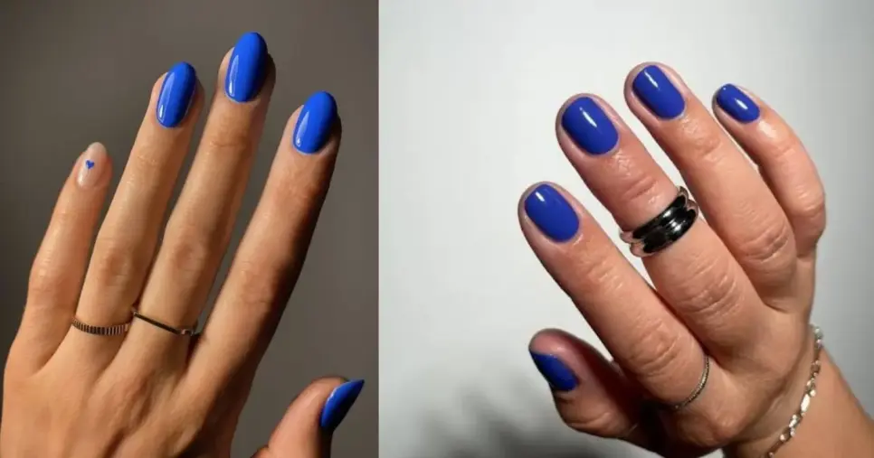 Esmalte azul cobalto(Foto Reprodução/Montagem/TV Foco/Pinterest)