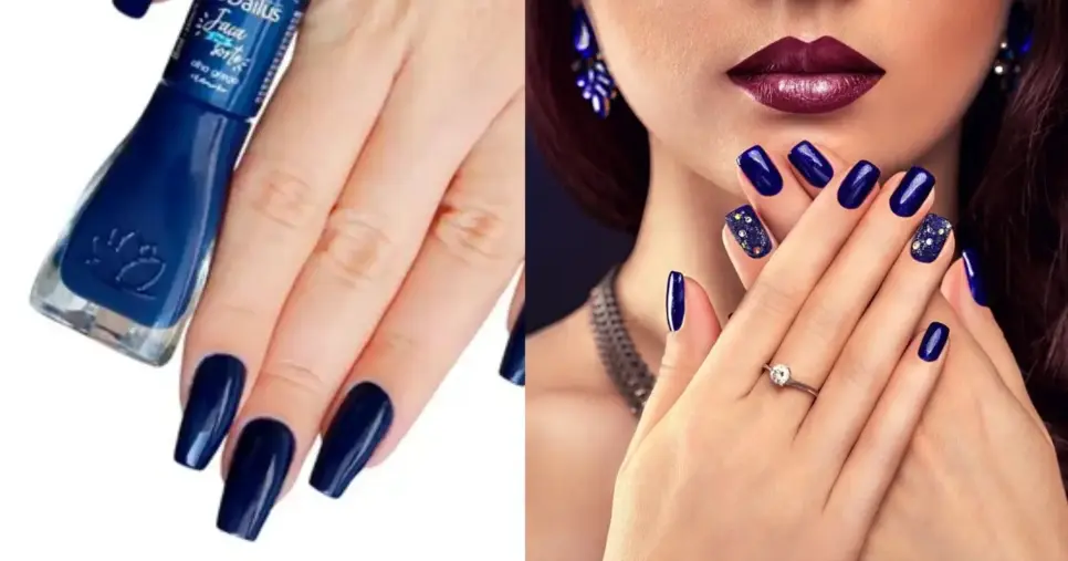Esmalte azul marinho