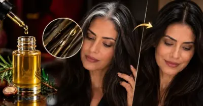 Sabor tinta: O segredo do óleo de farmácia que gruda nos fios e escurece o cabelo branco