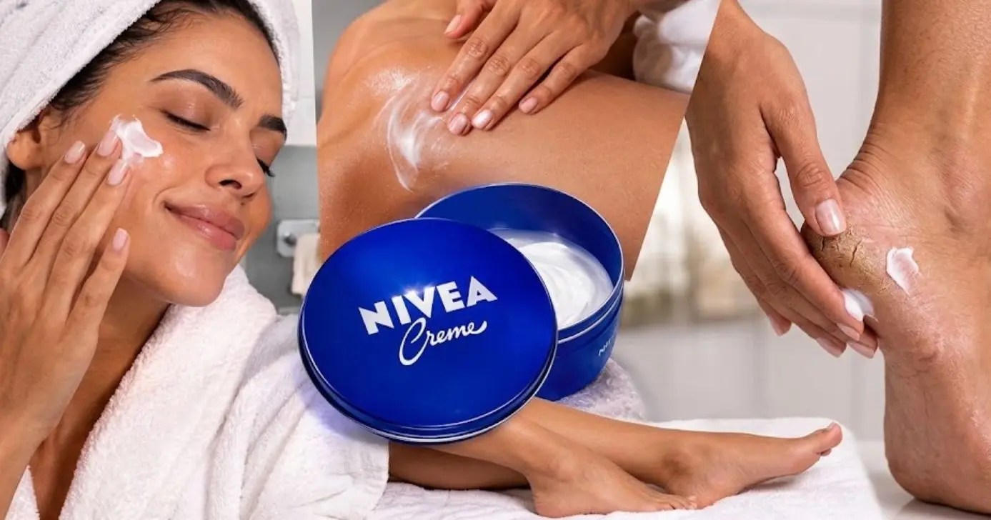 Veja onde usar o Creme Nivea (Foto Reprodução/Montagem/Lennita/Canva/GMN/Images/IA)