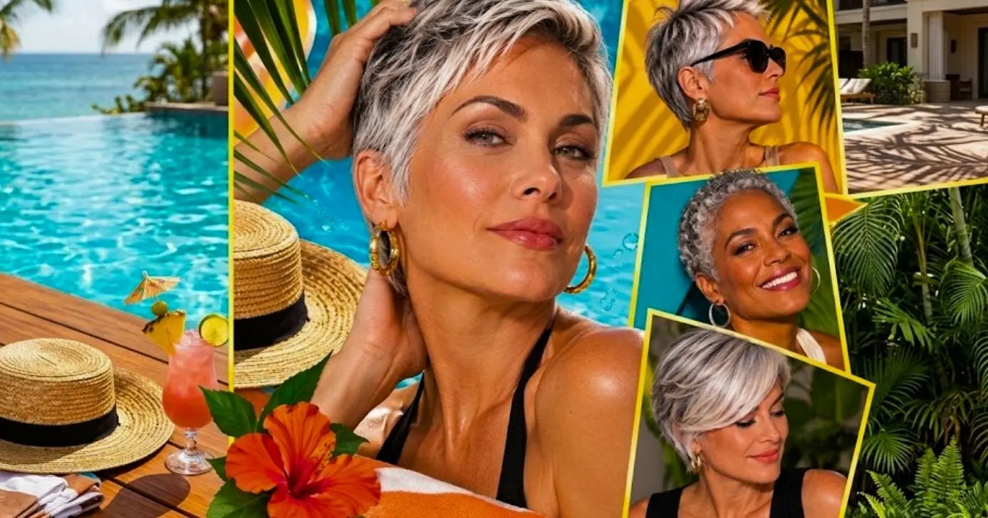 Veja os melhores cortes de cabelo para fios grisalhos (Foto Reprodução/Montagem/Lennita/Canva/TV Foco)