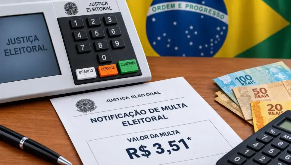 Multa eleitoral para quem não votou no primeiro turno (Foto: Reprodução/ Internet) Multa eleitoral para quem não votou no primeiro turno (Foto: Reprodução/ Internet)