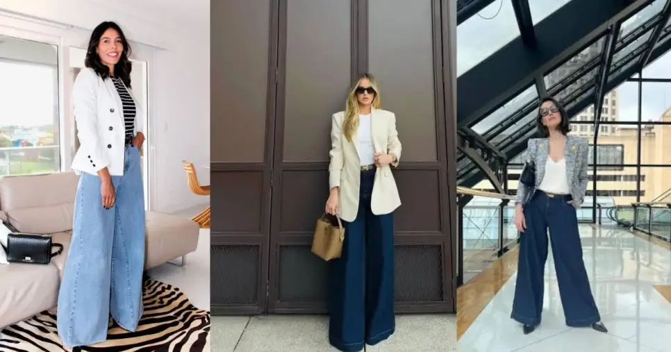 Pantalona + blazer (Foto Reprodução/Montagem/Lennita/Canva/Instagram/Facebook/YouTube) Pantalona + blazer (Foto Reprodução/Montagem/Lennita/Canva/Instagram/Facebook/YouTube)