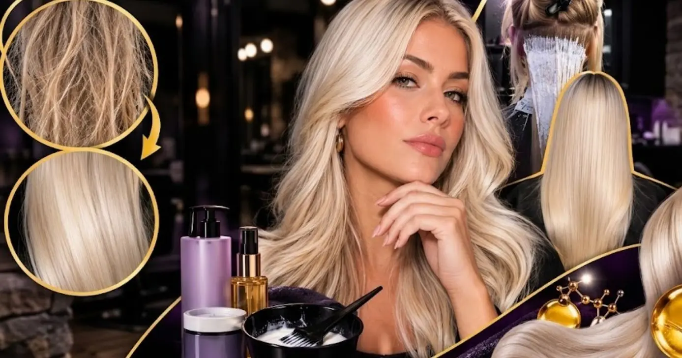 Veja como manter o cabelo platinado sem riscos dele ficar elástico (Foto Reprodução/Montagem/Lennita/TV Foco/Canva)