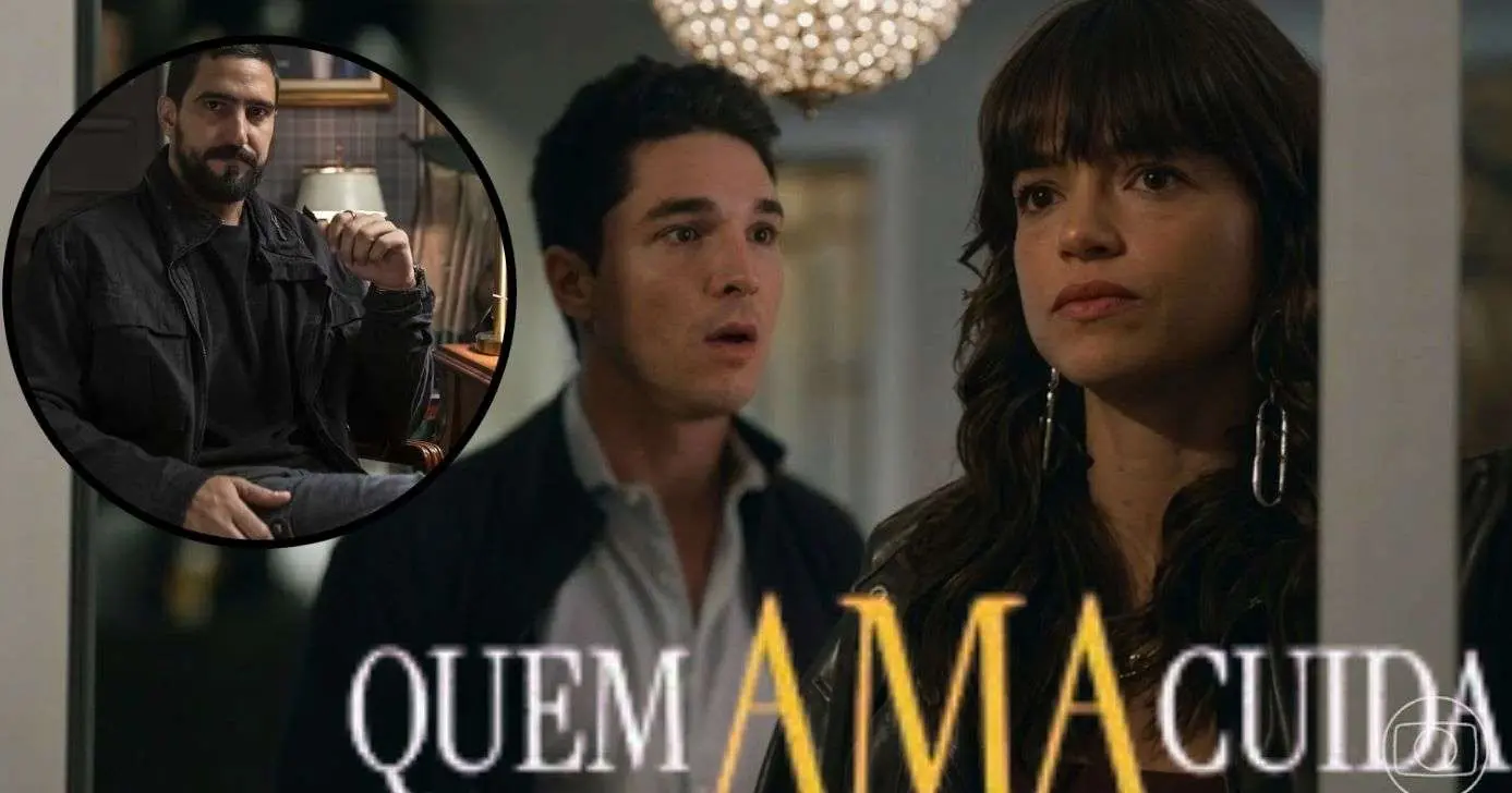 Rafael faz alerta maldito a Ingrid em "Quem Ama Cuida" (Foto Reprodução/Montagem/Lennita/Canva/TV Foco/Globo)
