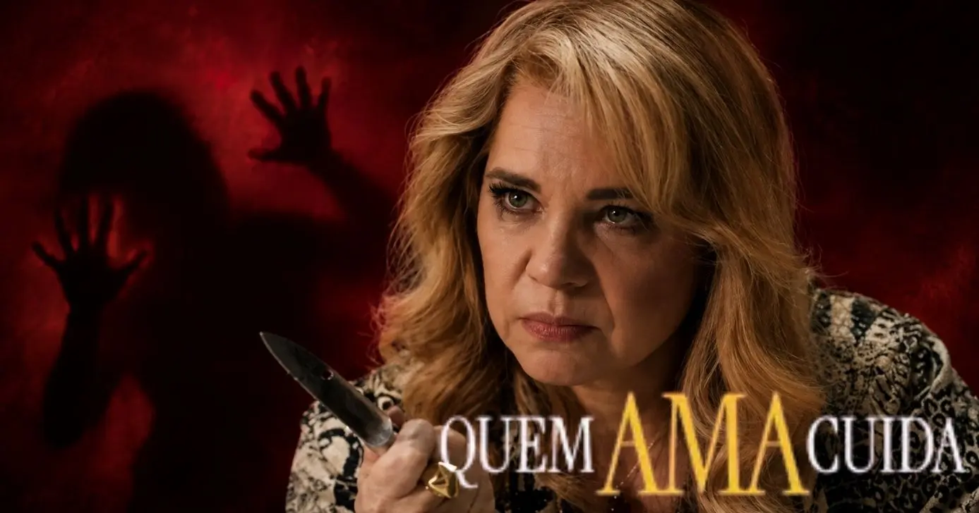 Pilar mata personagem em "Quem Ama Cuida" (Foto Reprodução/Montagem/Lennita/Canva/TV Foco/Globo)