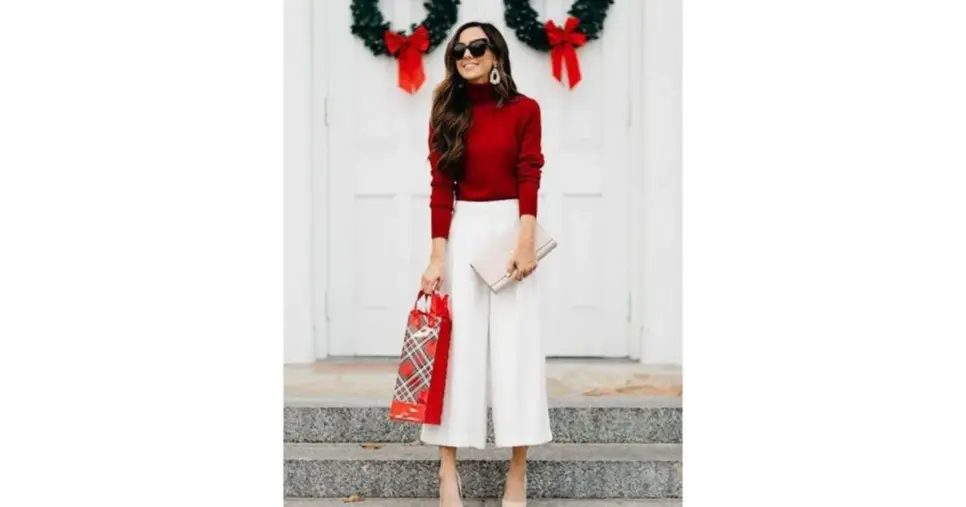 Vermelho com off-white